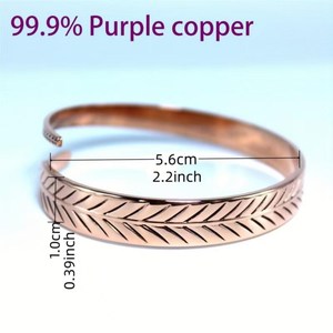 กำไลทองแดงบางแบบซ้อนได้ เครื่องประดับมินิมอลสำหรับทุกวัน คอลเลคชั่นขายส่ง - Product Image 3