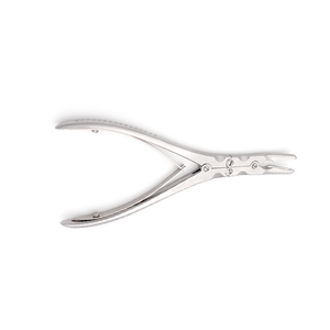 Rongeur à os Ruskin à double action, articulé, courbé à 15 degrés, 19 mm, 5 mm, 18 cm, en acier inoxydable, instrument chirurgical - Product Image 4