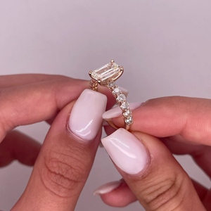 IGI Certified 2.70 Carat Emerald Cut Lab Grown <b>Diamond</b> 14K Yellow Gold Engagement <b>Ring</b> Luxury Wedding Bridal Jewelry Gift - Product Image 5