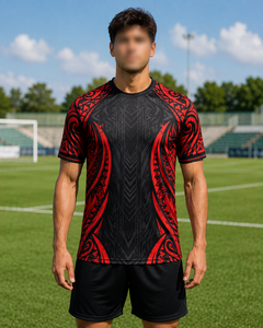 Men's Short Sleeve Oversized T-Shirt Red Black Letter Silk Screen Printing Acid Wash Breathable Sporty O-Neck 100% Cotton - Product Image 5