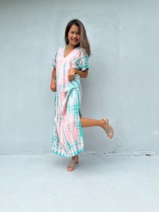 CJ Callie Kaftan de petite taille pour femmes, robe de soirée maxi pour les vacances d'été - Product Image 3