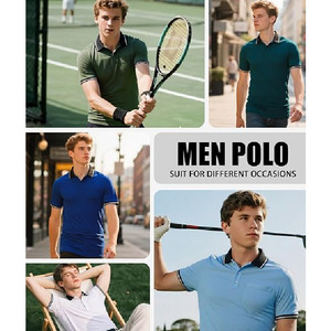 OEM Custom High Quality Mens Cotton Pique Polo <b>Shirt</b> Tipping Sleeve Collar Lapel <b>Pocket</b> Polo T-<b>Shirts</b> Wholesale Manufacturer - Product Image 5