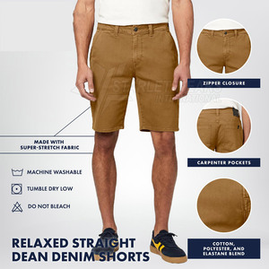 Pantalones Cortos Bermuda Casuales de Cintura Media, 100% Algodón Resistente, de Secado Rápido, para Viajes a la Playa y Uso Diario - Product Image 3