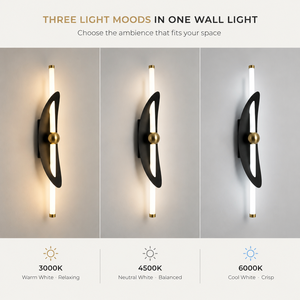 Applique murale intérieure moderne 14W LED en acrylique et fer pour chambre, hôtel, couloir, escalier avec options 3000K, 4500K, 6000K - Product Image 3
