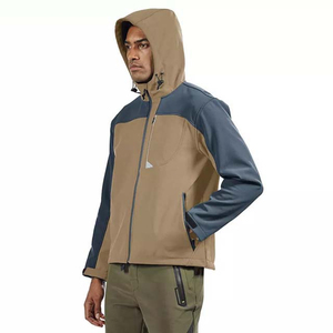 Chaqueta Softshell Duradera para Hombre, Ligera, Transpirable, Resistente al Agua y al Viento, Ropa de Abrigo para Exteriores, Trabajo, Viajes y Senderismo - Product Image 5