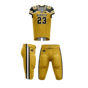 Uniforme de Fútbol Americano Personalizado por Sublimación, Uniforme de Equipo de Alta Calidad de Secado Rápido con Almohadilla Integrada - Product Image 1
