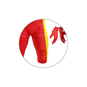 Uniformes de Fútbol Americano Personalizados de Alta Calidad para Adultos, 100% Poliéster, Jersey de Manga Corta, Pantalones a Juego, Estilo Superior para Deportes - Product Image 4