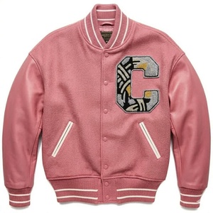 Custom Team Men's Blue Varsity Jacket Regular Fit Turn-Down Collar Letterman Jacket - Product Image 3