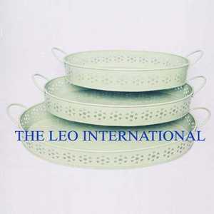 Porte-fleurs sur pied en métal à 2 niveaux pour la maison et le bureau, idéal pour un cadeau original - Product Image 3