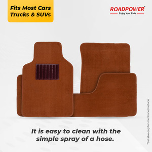 ROADPOWER (RP-MAT-032) พรมปูพื้นรถยนต์ 3 ชิ้น คุณภาพพรีเมียม ทนทาน ออกแบบให้ติดตั้งง่าย ผลิตจากพรมคุณภาพพรีเมียม พร้อมแผ่นเสริมส้นเท้า - Product Image 4