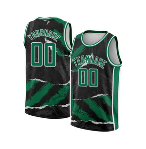 Conjunto de Uniforme de Baloncesto Personalizado, Transpirable y de Secado Rápido, para Hombres, Mujeres y Adultos, con Estampado Digital, Manga Corta, Tallas Grandes, 100% Poliéster - Product Image 2