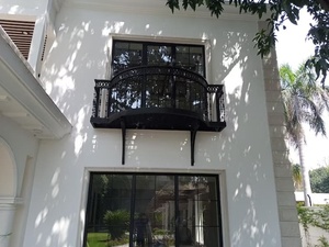 Barandilla de Balcón Moderna de Hierro Sólido KHP KHP-BRO-02, Diseño Antirrobo Resistente a la Oxidación, Montada en el Suelo, para Uso en Exteriores de Villas - Product Image 6
