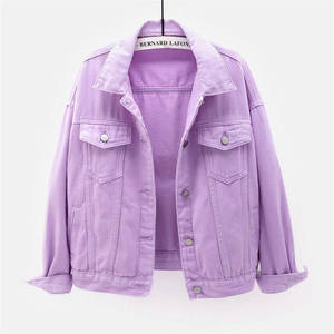 Chaquetas y abrigos vaqueros de moda para mujer, chaqueta vaquera corta de invierno para otoño, abrigo vaquero informal para mujer - Product Image 4