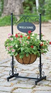 Wall Planters Round Metal Powder Coated Hanging <b>Bracket</b> <b>for</b> Garden Outdoor Use - Product Image 1