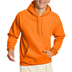 Sweat-shirt à capuche en molleton de coton uni coupe classique délavé style vintage pour homme, streetwear hiver - Product Image 1