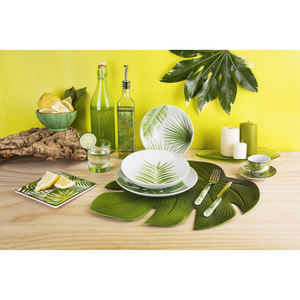 Sous-plat en céramique Excelsa Foliage 15 cm multicolore, accessoire de cuisine décoratif - Product Image 4