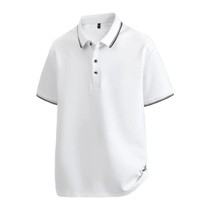 เสื้อโปโลแขนสั้นพรีเมียมสำหรับผู้ชายพร้อมโลโก้แบบกำหนดเอง – เสื้อผ้าลำลองสวมใส่สบายสำหรับงานสังสรรค์และสไตล์ในชีวิตประจำวัน - Product Image 2