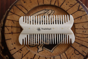 Tradebyd Luxury Bone Hair <b>Comb</b> <b>Wide</b> Tooth Hair Care <b>Comb</b> Handmade Grooming Tool for Daily Styling - Product Image 6