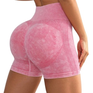 Nouveaux shorts de course pour femmes, vente en gros, compression, séchage rapide, doux, confortables, sans coutures, dos froncé - Product Image 3