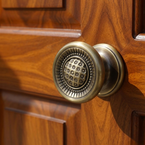 ลูกบิดประตูทองเหลืองแท้คุณภาพพรีเมียม แบบโบราณ |   มือจับประตูหลักแบบคลาสสิกวินเทจสำหรับทางเข้าบ้านและอุปกรณ์ฮาร์ดแวร์บ้าน - Product Image 5