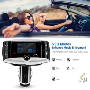 Trasmettitore FM Wireless per Auto con Display LED, Caricatore USB, Chiamate Vivavoce, Lettore MP3, Lettura Schede SD, Aux-in, Kit Bluetooth per Auto - Product Image 3