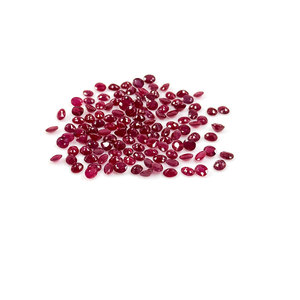 Rubis naturels de Bangkok, ovales calibrés 4x5mm, pierres précieuses facettées naturelles, prêtes à l'emploi pour la création de bijoux - Product Image 1