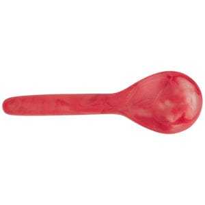 Cuillère à dessert en résine rouge solide, cuillère à thé minimaliste à finition brillante, agitateur à café rouge cramoisie élégant pour cuisine moderne et dîner raffiné - Product Image 2