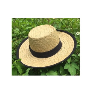 Chapeau de paille tissé à la main feuille de palmier élégant Durable léger mode extérieur été chapeaux fabriqué au Vietnam - Product Image 3