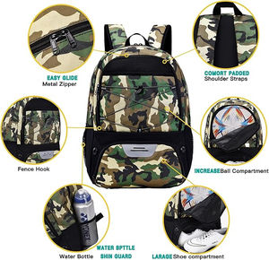 Sac de sport de grande capacité en nylon et polyester de couleur unie, design personnalisé, nouveau best-seller, tendance, fabriqué au Pakistan - Product Image 4