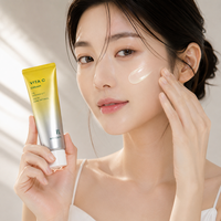Crème éclaircissante pour le visage à la vitamine C et à l'arbutine avec glycérine 50 ml, soin coréen hydratant pour peaux mixtes