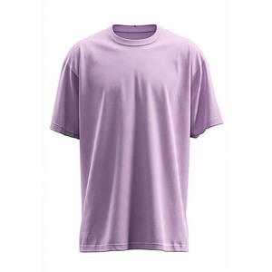 เสื้อยืดคอกลมแขนสั้นสีเทาทรงโอเวอร์ไซส์สำหรับผู้ชาย คุณภาพสูง OEM ทรงปกติ ผ้าฝ้าย 100% สีพื้นเรียบง่าย สไตล์ลำลอง ผ้าถักเนื้อนุ่ม - Product Image 2
