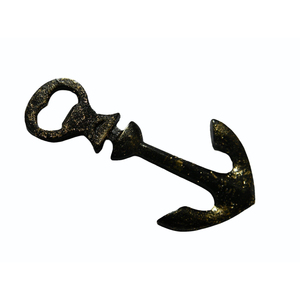Abridor de botellas plateado con forma de ancla, hecho de metal duradero, perfecto para cocinas costeras, bares, fiestas en la playa y bodas. - Product Image 3