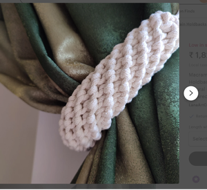 Attaches de rideaux en jute faites à la main, attaches de rideaux en fibres naturelles pour la décoration de la maison, de l'hôtel et du bureau avec un design personnalisé - Product Image 1