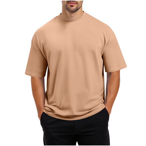 Camisetas Extra Grandes de Hombros Caídos para Hombre, 100% Algodón, Tejido de Punto Grueso de 260 g/m², Corte Cuadrado, con Logotipo Personalizado de Alta Calidad - Product Image 5