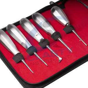 Kit d'instruments chirurgicaux dentaires, outils manuels en argent, poignée ergonomique, classe I, certifié CE, CLASTY INSTRUMENT - Product Image 3