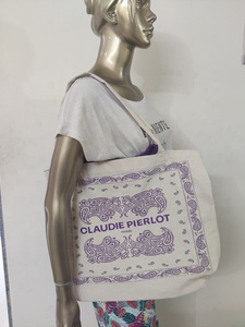 Customizable Cotton <b>Canvas</b> <b>Bag</b> for Ladies Fashion Summer <b>Bag</b> with Two Styles of Handles and Printed Colors - Product Image 6