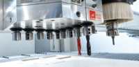 Machine de nesting CNC pour le bois entièrement automatique 2140 1325 avec plateforme de chargement, déchargement et étiquetage automatiques