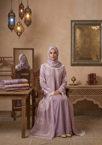 Safaa Abaya Set – <b>Full</b> Body Coverage with Matching Scarf-Duabi Abaya VIscose material-Pashmina Abaya-Islamic Abaya With stole - Product Image 2