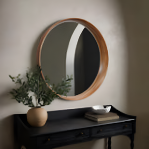 Miroir mural Jotun en bois massif de haute qualité avec finition naturelle pour une utilisation intérieure ou extérieure. - Product Image 6
