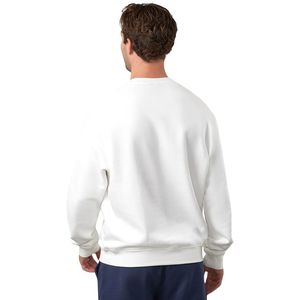 Sweat-shirt blanc à col rond pour homme, pull décontracté en polaire à manches longues, vêtement de sport, mode hiver, haut à capuche - Product Image 2