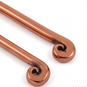 Vintage Copper Finish Metal Cutlery Set With Hook Design High <b>Mirror</b> Polish Rust Resistant Flatware For Kitchenware Use - Product Image 2