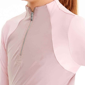 Equestrian Horse Riding Baselayers Show Shirts Top for Women OEM Customized Logo Training Polo Tops for Women - Product Image 6