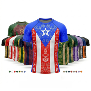 T-shirt de compression 100 % polyester à manches longues avec logo personnalisé, vente en gros, pour fitness, entraînement, vêtements de sport polyvalents, protection anti-UV pour homme - Product Image 1
