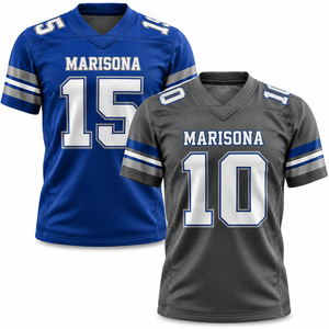 Maillot de football américain personnalisé sublimé, réversible, léger, respirant, uniforme d'équipe double face, nom et numéro personnalisés - Product Image 1