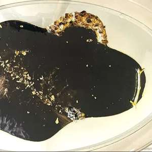 Luxury <b>Black</b> Epoxy Resin <b>Serving</b> <b>Tray</b> With Gold Leaf Design Handmade Decorative Storage <b>Tray</b> For Home Decor Hotel Restaurant Use - Product Image 1
