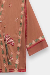Embroidered Cotton Kurta For Women Traditional Indian Pakistani Casual Wear Loose Fit All Seasons - Product Image 5