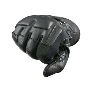 Gants de moto en cuir personnalisés de haute qualité, compatibles écran tactile, design à doigts entiers, imperméables, pour usage sportif, unisexe, fermeture à cordon. - Product Image 5