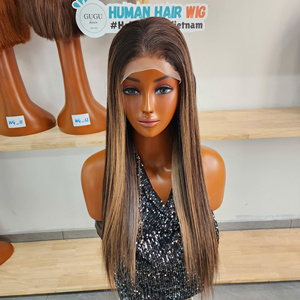 Peluca de Cabello Humano Vietnamita 100% Virgen, Doble Trama, con Cierre de Encaje Transparente HD 5x5, Sin Pegamento, 20 Pulgadas, Liso Extremo, 200 Densidad - Product Image 4