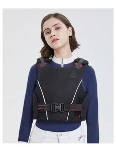 Chaleco de equitación para mujer, neopreno transpirable, color sólido, tejido de seguridad - Product Image 3