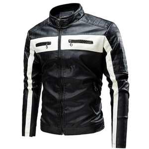 Chaqueta de Cuero Genuino para Motocicleta, Chaqueta de Cuero Resistente para Hombre, Equipo de Motocicleta, Chaquetas de Cuero a la Moda - Product Image 1